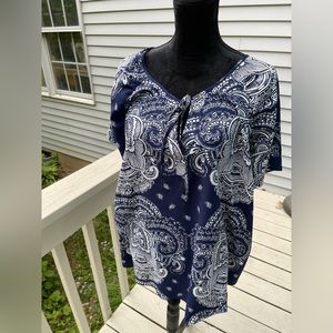Ana blue blouse  size 2x
